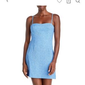 French Connection Elao Whisper Tie Back Blue Dress Size US 4, only worn twice!